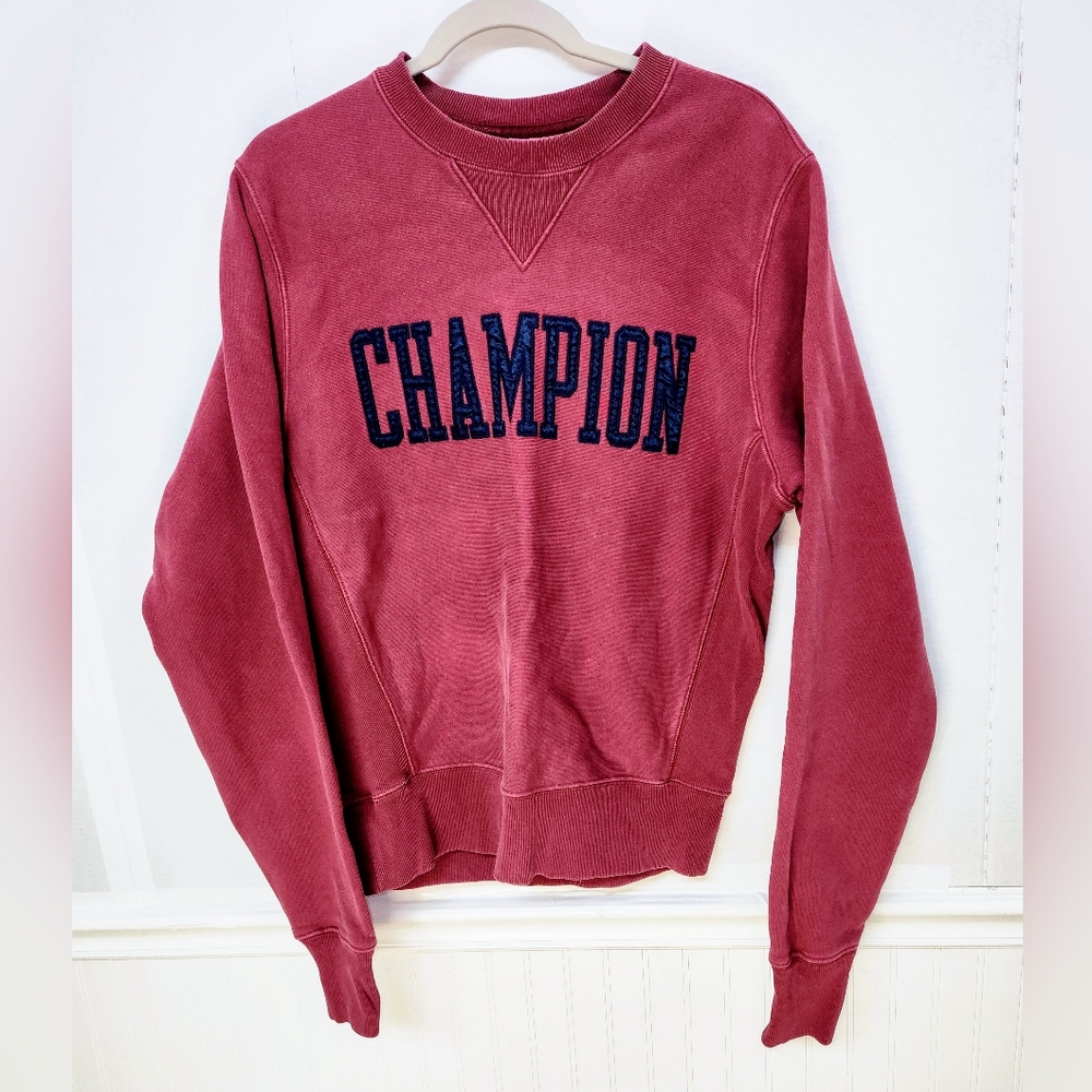 Champion Reverse Weave Crewneck Mens Sweatshirt Maroon Size Small Vintage 0150